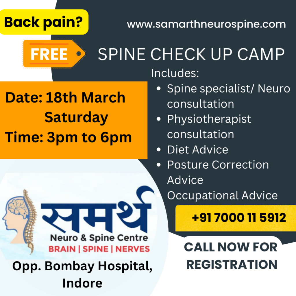 Spine Health Check Up Camp in Indore