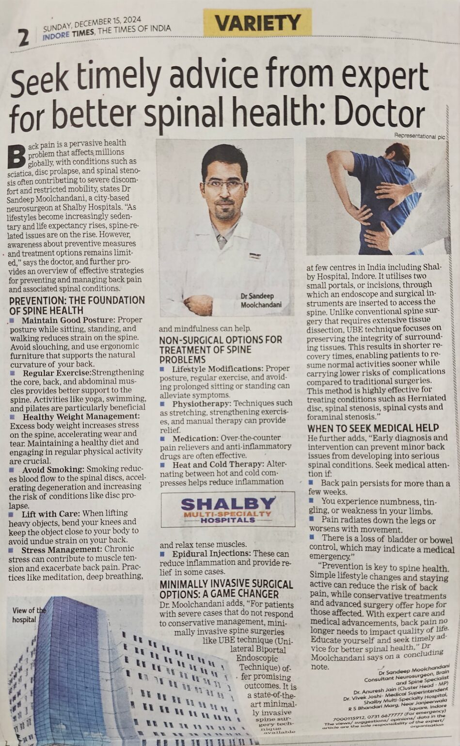 Best Spine Surgeon in Indore, Best Neurosurgeon in Indore