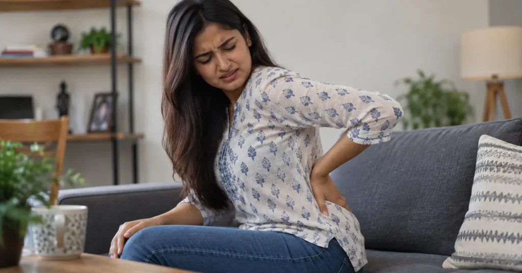 Women experiencing Spine pain
