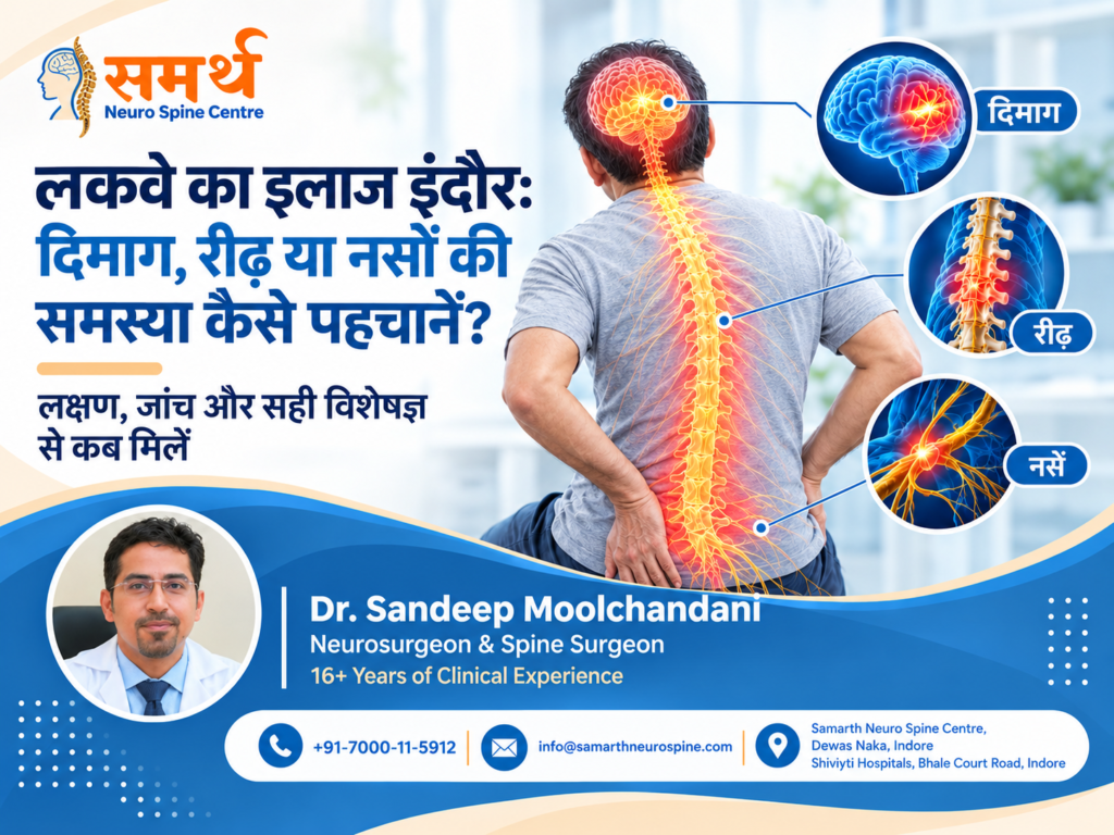 Lakva treatment in Indore for brain, spine, and nerve disorders by Dr. Sandeep Moolchandani at Samarth Neuro Spine Centre